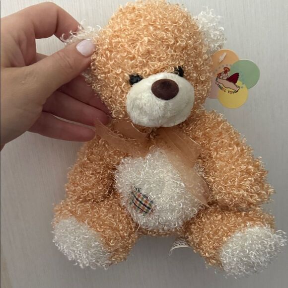 Adorable Tan and White Teddy Bear - Picture 1 of 3